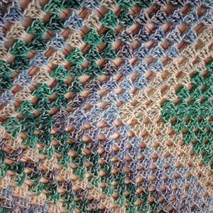 Multicolor Crochet Knit Fabric